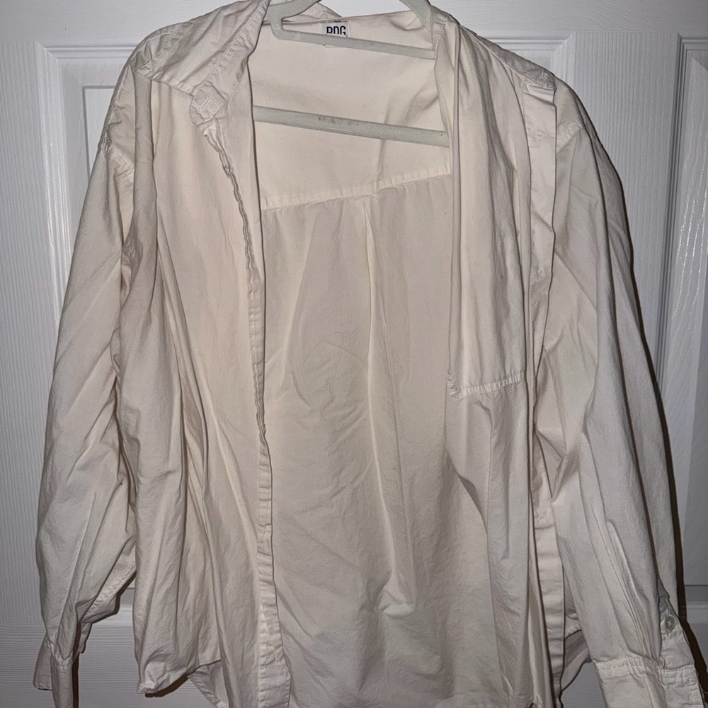 BDG Men's Off-White Shirt Jacket
